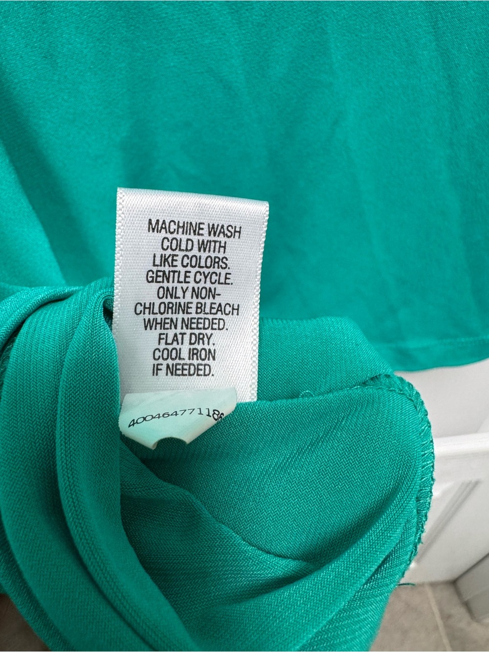 Dana Buchman Teal Knot-Front Sleeveless Camisole - Picture 5 of 5